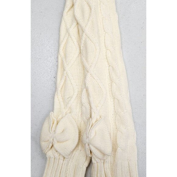 Women Long Socks Crochet Over Knit Winter Knee Leg Warmers Boot Cuff Toppers NEW - Picture 2 of 4